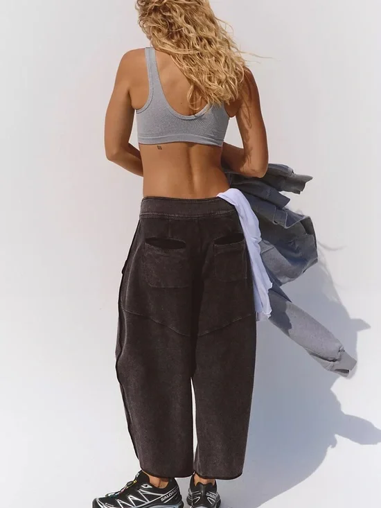 FP Movement "Timko Pants" Wide Leg Black Pants Size L - Picture 2 of 16